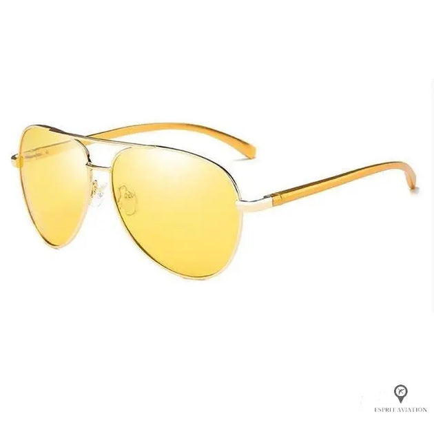 Lunette Aviateur Homme Soleil Dore Esprit Aviation Esprit Aviation