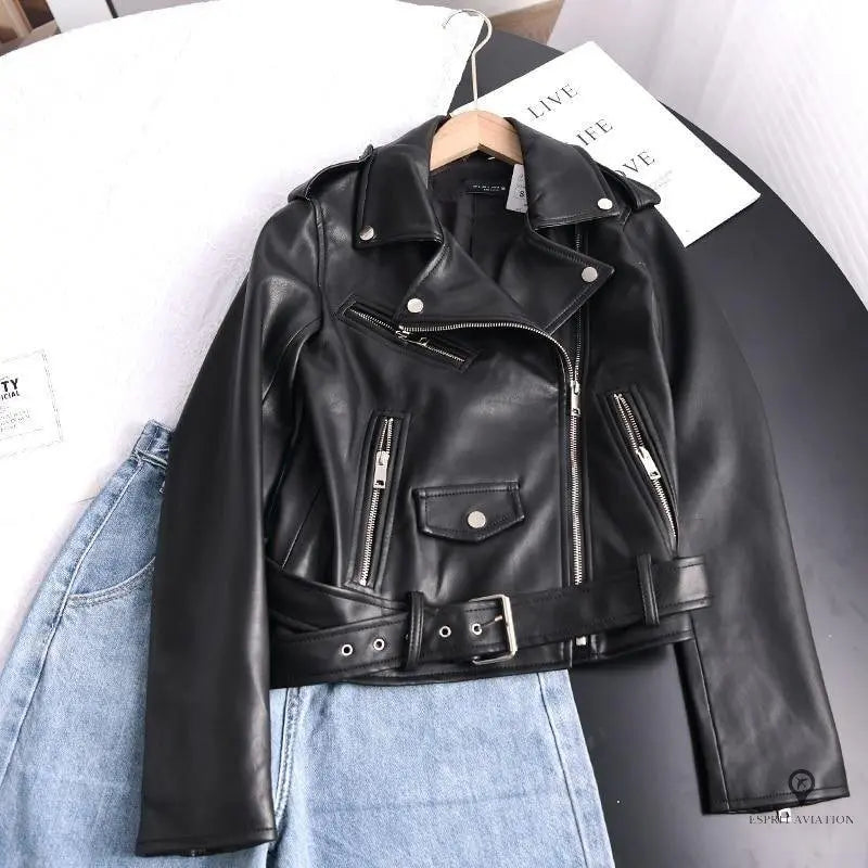 Esprit leather jacket womens store