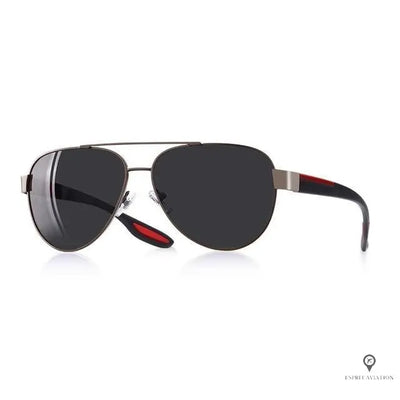 Lunette Aviateur Homme Branche Rouge | Esprit-Aviation