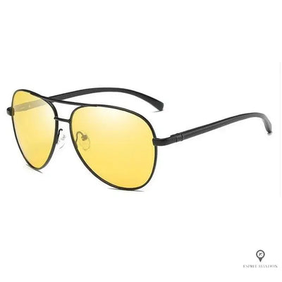 Lunette Pilote Homme Jaune | Esprit-Aviation