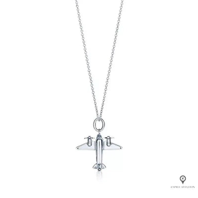 Pendentif Avion Argent | Esprit-Aviation